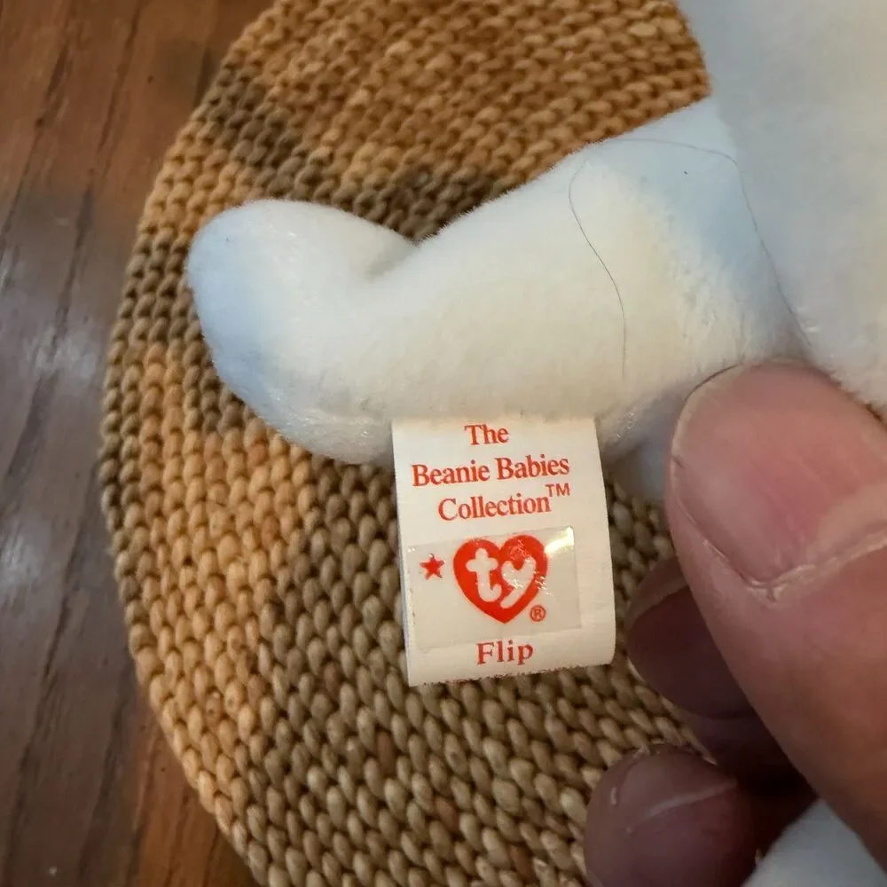 Ty Beanie Babies Lot of 3 Butch Dog Swirly Snail Flip Cat w/ Tags Plush Toy